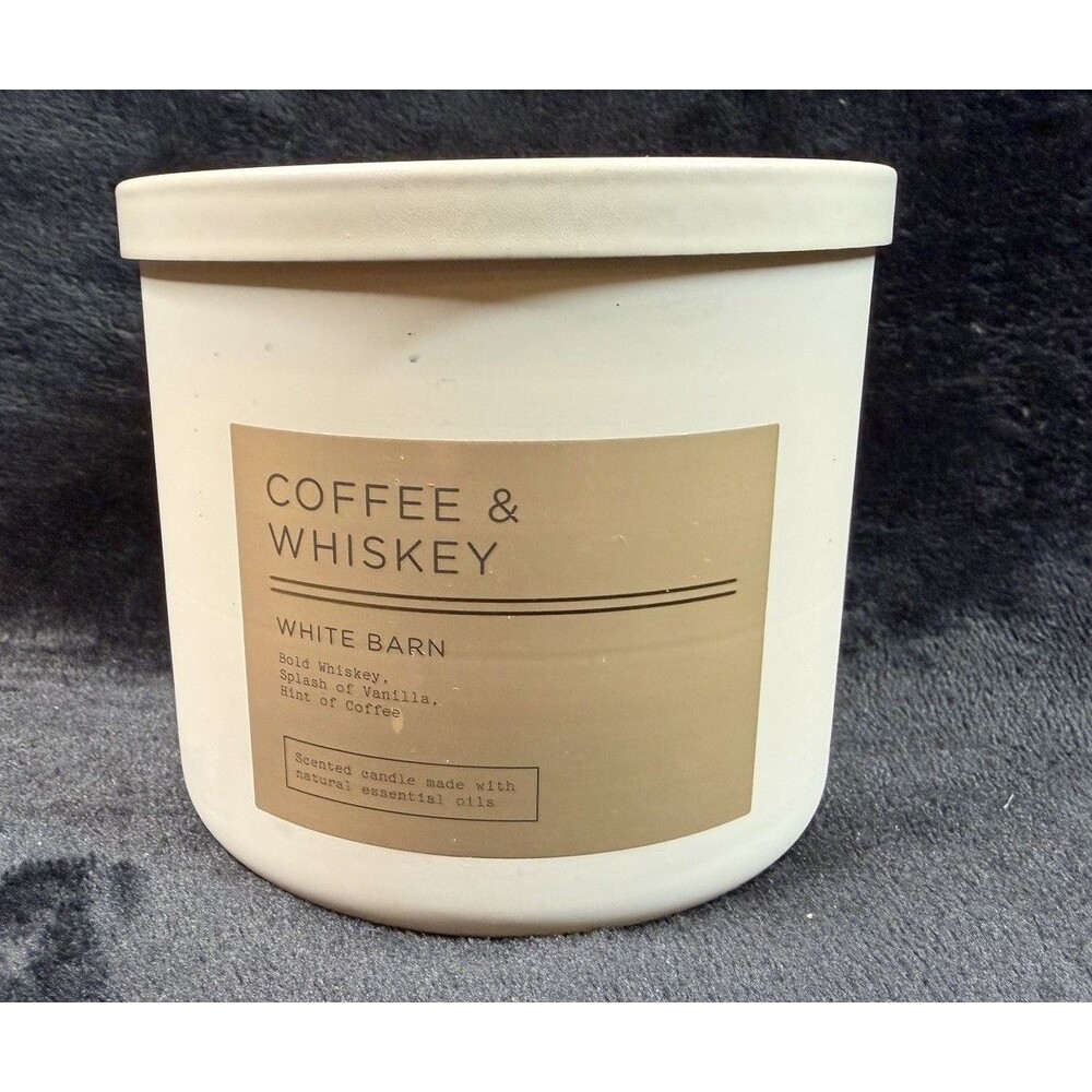 White Barn Coffee & Whiskey 3-Wick Scented Candle 14.5 oz Bath & Body Works